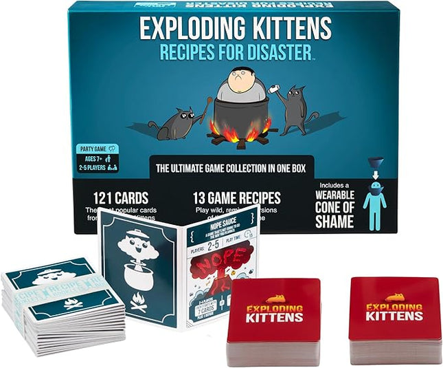 Exploding Kittens Recipes for Disaster 2-5 Players - Ages 7+ - Party & Family Card Game for Kids & Adults