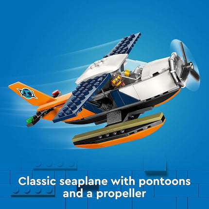 LEGO City Jungle Explorer Water Airplane Toy - Kids Toy Adventure Building Set for Boys and Girls, Ages 6+ - with 2 Minifigures for Pretend Play - Gift Ideas for Birthdays - 60425