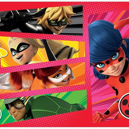 Miraculous Ladybug - 3 in 1 Jigsaw Puzzles for Kids. Featuring Lady & Cat Noir. Great Birthday & Educational Gifts for Boys and Girls. Colorful Pieces Fit Together Perfectly.