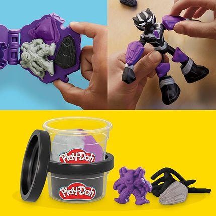 Play-Doh Marvel Black Panther Cutting Claws with Bendy Action Figure, Imagination Toys for 4 Year Old Boys and Girls and Up