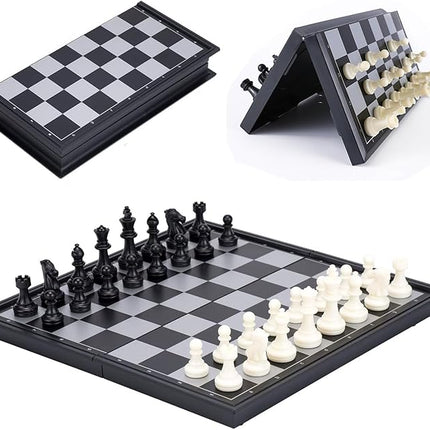 Chess Sets Magnetic Board Games - 11.8 Inches Travel Chess Board, Foldable & Portable Gifts Classic 2-Player Strategy Family Games Educational Toys for Teens and Adults