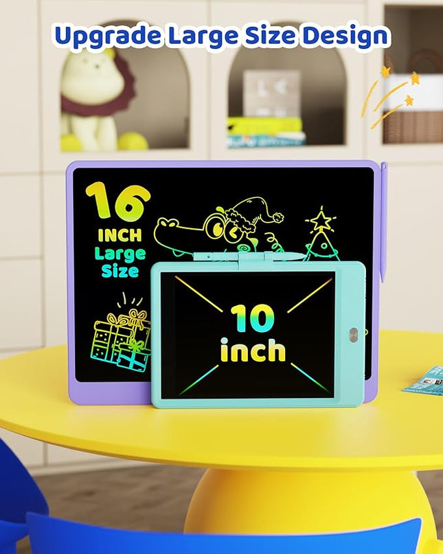 KOKODI LCD Writing Tablet for Kids 16 Inch Colorful Doodle Board, Electronic Drawing Pad for Kids, Educational and Learning Toys Gifts for 3-8 Year Old Boys and Girls