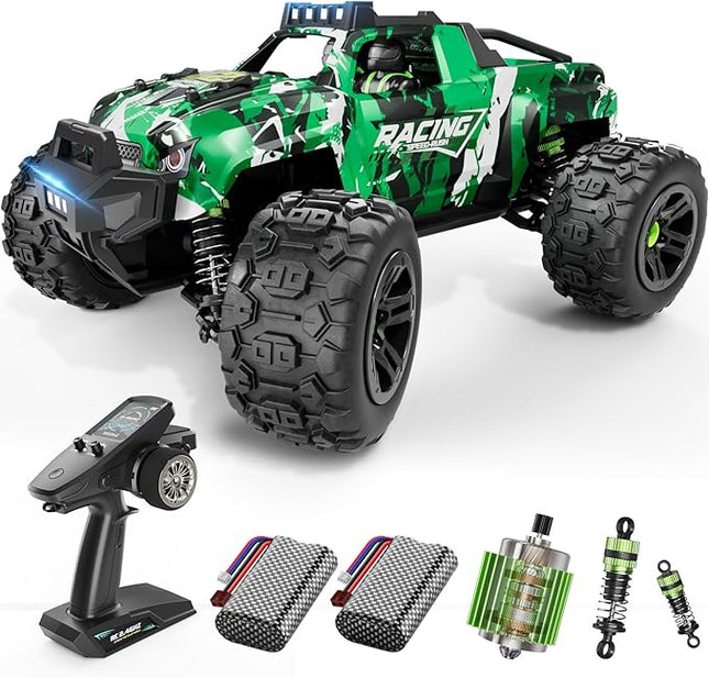 Remote Control Car RC Cars Truck for Adults Boys Age 8-12 Kids, 36KMH 1:18, All Terrain 4X4 High Speed Fast Off-Road Electric Vehicle,Full Proportional Synchronous Control System 2.4GHz