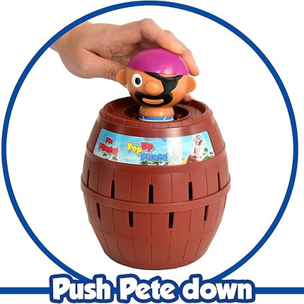 TOMY Pop Up Pirate Board Game - Family and Preschool Kids Games for Family Game Night - Winter Break Activities- Girls and Boys Games - 2-4 Players - Ages 4 Years and Up