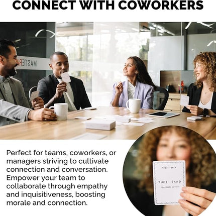 (THE AND) Coworkers Edition - 199 Icebreaker Conversation Cards for Workplace - Team Building Game for Work - Fun Office Activity to Break The Ice and Get to Know Your Teammates by The Skin Deep