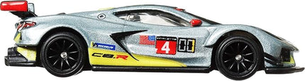 Hot Wheels Premium Car Culture Collectible Toy Car, 1:64 Scale Die-Cast Corvette C8 R, Race Day Vehicle with Real Riders Tires