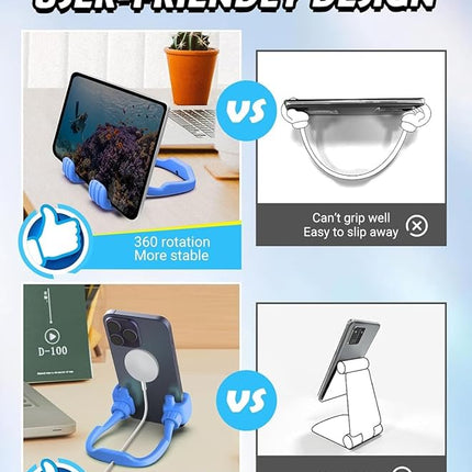 Stocking Stuffers for Teens Boys Men: Cell Phone Stand Flexible Thumbs Up Lazy Cellphone Holder for Desk Hand Funny Christmas Ideas Gifts for Women Adults Husband Him Kids Dad Cool Stuff Gadgets