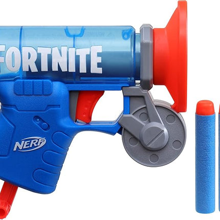 Nerf Fortnite MicroShots Micro Grappler Mini Dart-Firing Blaster, Fortnite Grappler Equipment Design, Includes 2 Official Nerf Elite Darts