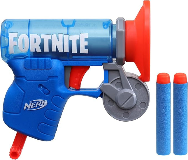 Nerf Fortnite MicroShots Micro Grappler Mini Dart-Firing Blaster, Fortnite Grappler Equipment Design, Includes 2 Official Nerf Elite Darts