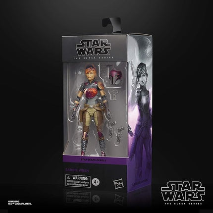 STAR WARS The Black Series Sabine Wren Toy 6-Inch-Scale Rebels Collectible Action Figure, Toys for Kids Ages 4 and Up