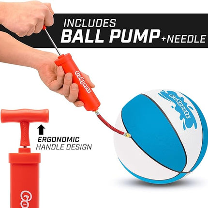 GoSports Water Basketballs 2 Pack - Choose Between Size 3 and Size 6, Great for Swimming Pool Basketball Hoops