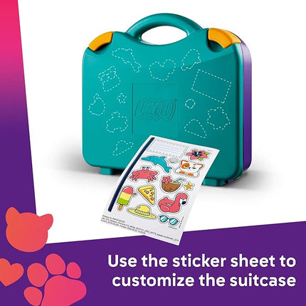 LEGO Friends Creative Beach and Travel Suitcase Toy Building Set - Portable Pretend Play Set for Kids, Girls and Boys, Ages 5+ - Gift for Birthdays - Preschool Toy with 2 Minidolls - 42672