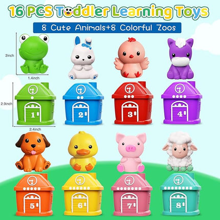 Train Set for Toddlers 2-4,Toddler Toys for 1 2 3 Year Old,Electric Train Set Montessori Learning Matching & Sorting Toys, Learning Toy Birthday Gift for Boy Girl