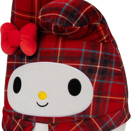 Squishmallows Original Sanrio 14-Inch Red Plaid My Melody Plush - Large Ultrasoft Official Jazwares Plush