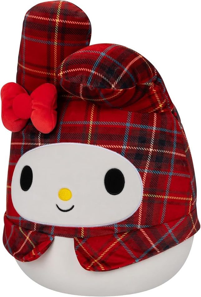 Squishmallows Original Sanrio 14-Inch Red Plaid My Melody Plush - Large Ultrasoft Official Jazwares Plush