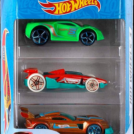 Hot Wheels 3 Car Pack, Multipack of 3 Hot Wheels Vehicles, Instant Starter Set, Collection of 1:64 Scale Toy Sports Cars, Rolling Wheels, For Kids 3 Years & Up