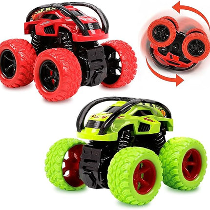 YINSHENG Car Toys for 2 3 4 5 Year Old Boys Gifts, Pull Back Cars Toys Monster Trucks for Toddler Age 2-6, 360°Rotating Cars Toys for 3-6 Year Old Boys Girls Kids Birthday Gifts