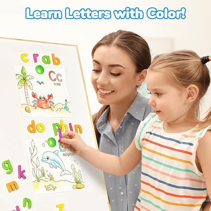 JoyCat Paint with Water Coloring Books for Toddlers, Watercolor Painting Sets for Kids Ages 3-5 4-8, Arts and Crafts Drawing Activities Toy Birthday Gift for Boys Girls (Animal & Alphabet)