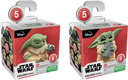 STAR WARS The Bounty Collection Series 5, 2-Pack Grogu Figures, 2.25-Inch-Scale Force Focus, Beskar Bite, Toy for Kids Ages 4 and Up