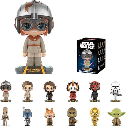 POP MART Star Wars Bobblehead Series Blind Box Figures, Random Design Action Figures Collectible Toys Home Decorations, Single Box