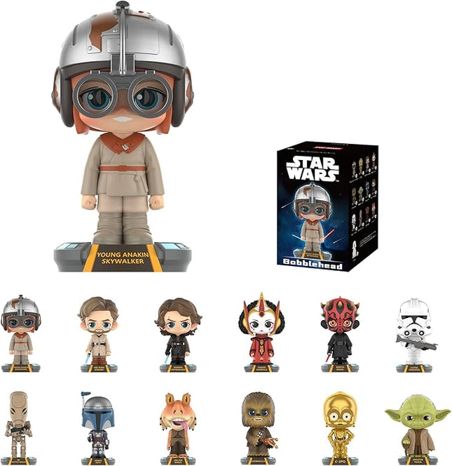 POP MART Star Wars Bobblehead Series Blind Box Figures, Random Design Action Figures Collectible Toys Home Decorations, Single Box