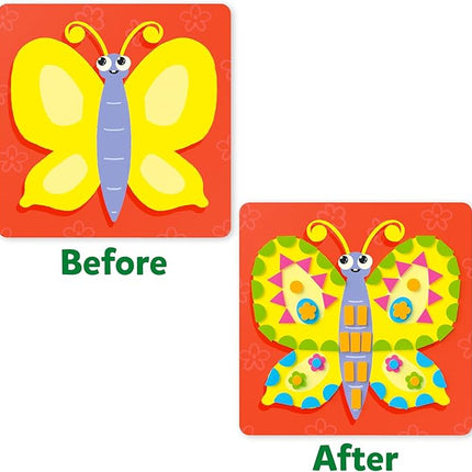 Skillmatics Foam Sticker Art Activity - Animals, Mess-Free Fun for Kids, 800+ 3D Foam Stickers, DIY Felt Craft Kits, Gifts for Boys & Girls Ages 3, 4, 5, 6, 7