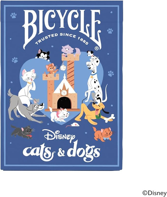 Bicycle Disney Cats and Dogs Inspired Playing Cards, Featuring Lady and The Tramp, Chesire Cat, 101 Dalmations, Yzma, and More!