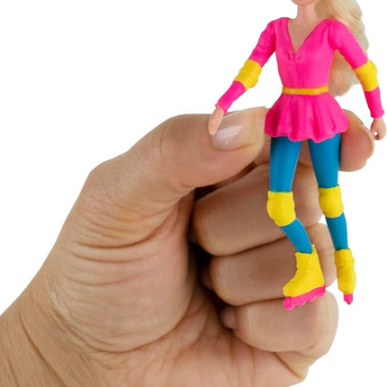 World's Smallest Barbei Doll – 4 Inch Miniature Classic Barbie with Stand – Collectible Retro Doll Toy for Girls, Barbie Fans & Miniature Collectors