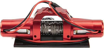 RC Car Winch,Universal Simulation Winch with Dual Motor Compatible with Traxxas TRX4 Axial SCX10 90046 D90 1/10 Scale RC Crawler Car