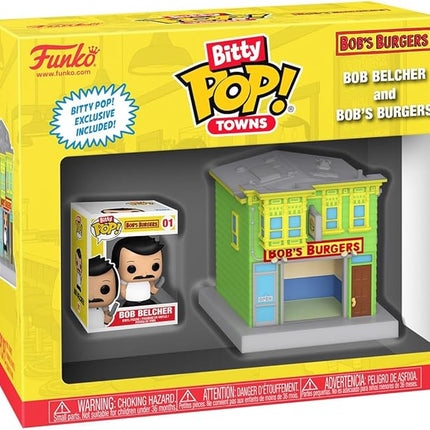 Funko Pop! Bitty Town: Bob's Burgers - Bob Belcher and Bob's Burgers