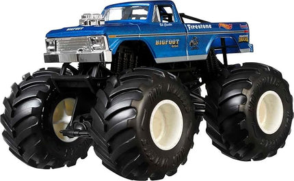 Hot Wheels Toy Monster Trucks, Die-Cast Bigfoot in+U53 1:24 Scale, Oversized Play Vehicle for Kids & Collectors