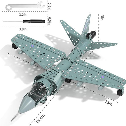 Model Airplane STEM Building Projects Toys - DIY Building STEM Projects Toys for Kids Boys Girls Ages 8-12-16, Assembly Science Kit Model Plane Birthday Gift Toy for Kids Boys 8 9 10 11 12 Years Old