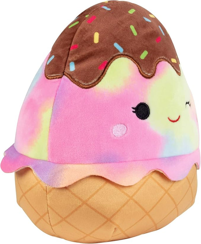 Squishmallows Original 8-Inch Glady The Ice Cream - Official Jazwares Plush - Collectible Soft & Squishy Food Stuffed Animal Toy - Add to Your Squad - Gift for Kids, Girls & Boys