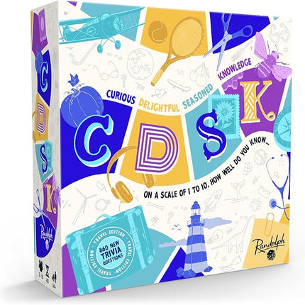 CDSK Travel | A Travel-Friendly Version of The Millennial Trivia Game | Over 800 New Questions | Ages 14+ | 2 to 16 | 45 Minutes