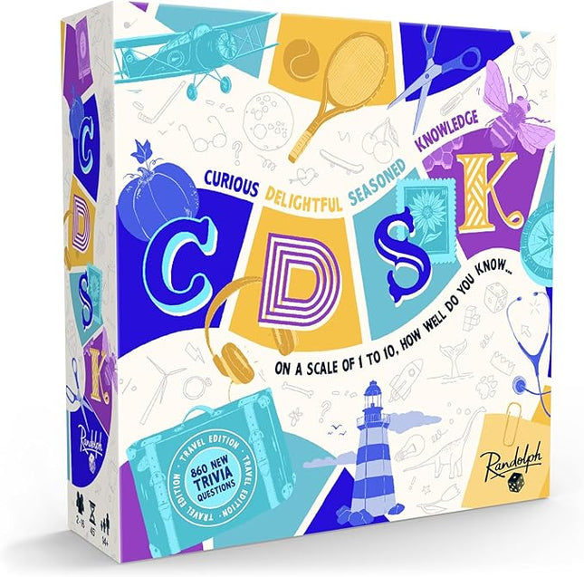 CDSK Travel | A Travel-Friendly Version of The Millennial Trivia Game | Over 800 New Questions | Ages 14+ | 2 to 16 | 45 Minutes