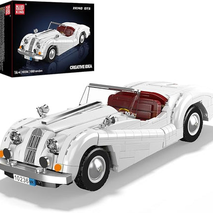 Mould King Sports Car Building Block Kits, MOC Classic Car Model Kit Supercar Racing Model Building Sets, Gift for Age 14+/Adult Collections Enthusiasts (1,302+ Pieces)