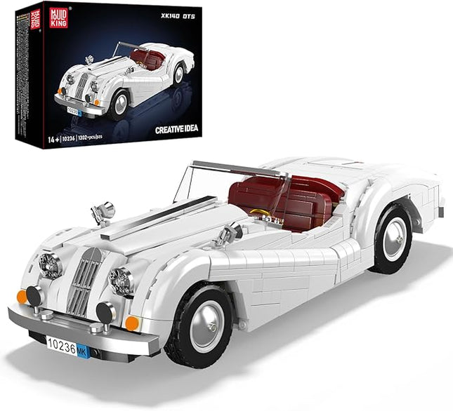 Mould King Sports Car Building Block Kits, MOC Classic Car Model Kit Supercar Racing Model Building Sets, Gift for Age 14+/Adult Collections Enthusiasts (1,302+ Pieces)