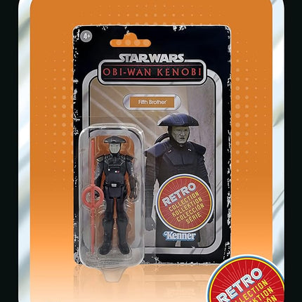 STAR WARS Retro Collection Fifth Brother Toy 3.75-Inch-Scale OBI-Wan Kenobi Collectible Action Figure Toys for Kids Ages 4 and Up
