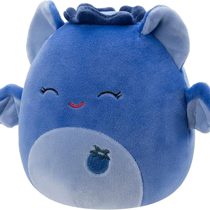 Squishmallows Original 5-Inch Bessie Blueberry Bat - Official Jazwares Plush