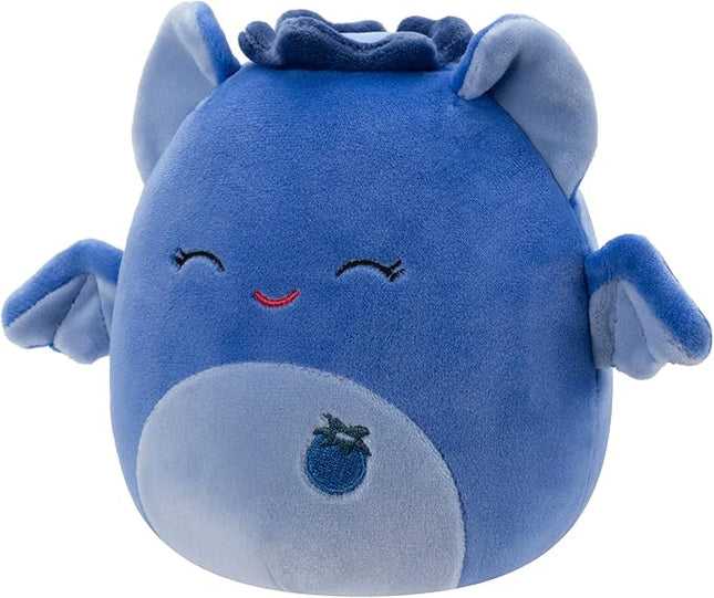 Squishmallows Original 5-Inch Bessie Blueberry Bat - Official Jazwares Plush