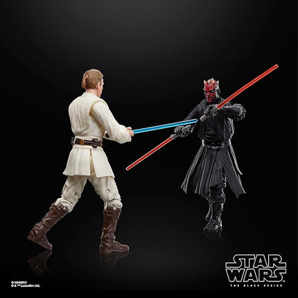 Star Wars The Black Series Qui-Gon Jinn, Darth Maul, OBI-Wan Kenobi The Phantom Menace 6 Inch Action Figures