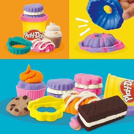 Play-Doh Little Bakery Playset, Play Kitchen Toys, Sweet Treat Set, Arts & Crafts for Kids 3+ Years