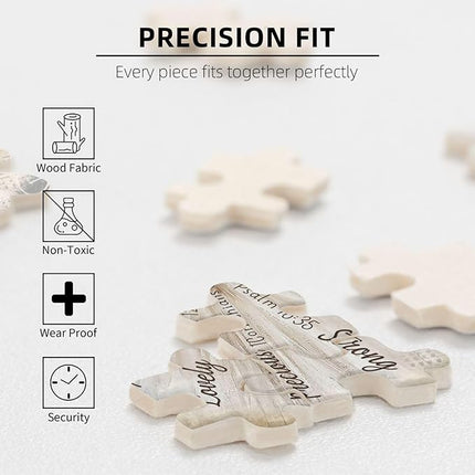 African American Jigsaw Puzzles 500 Pieces for Adults, Dancing with God Says You are Quote, Black Woman Wooden Puzzle for Stress Relief, Challenging Brain Teaser & Home Decor