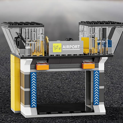 City Helicopter Passenger Airplane Building Set， 922PCS Plane Building Blocks with Airport, Planes Model Toys Gifts for Adults Boys Girls Age 6+