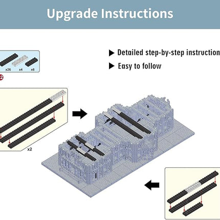 Building Blocks Set, St Paul's Cathedral Model Building Kit 7053 PCS Architecture Collection Micro Mini Blocks