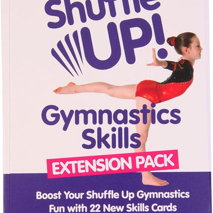 Shuffle Up Gymnastics Games Skills Pack - Family Games with 22 New Fun & Active Skills Cards for Kids, Gymnastics Equipment for Kids, Gymnastics Gifts for Girls & Boys