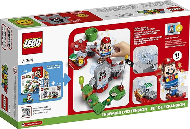 LEGO Super Mario Whomp’s Lava Trouble Expansion Set 71364 Building Kit; Toy for Kids to Enhance Their Super Mario Adventures with Mario Starter Course (71360) (133 Pieces)