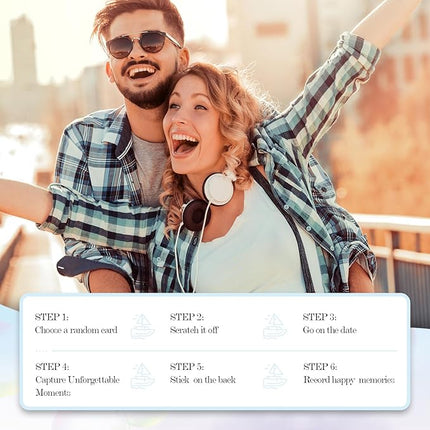 40 Date Night Gift Ideas for Couple, Adventurous Scratch-Off Cards for Couple Games, Valentines Day Gifts for Him, Her, Wife or Husband, Fun Gift for Date Night, Wedding, Anniversary, Birthday & More