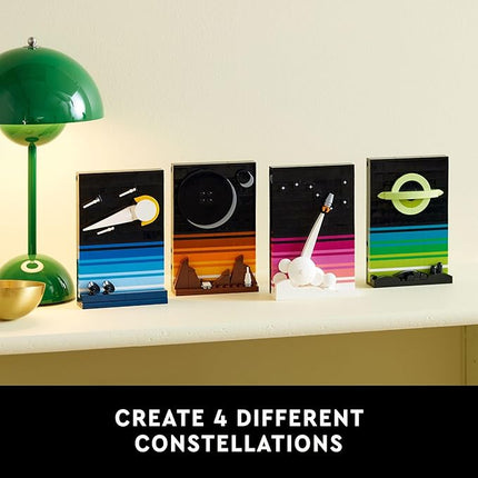 LEGO Ideas Tales of The Space Age Building Set - Images of Comets, Black Hole, & More for Adults 18+ - Space Themed Room Decor for Display - Astronomy Gifts Idea - 21340
