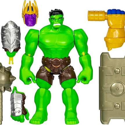 Avengers Marvel MixMashers Hulk Custom Deluxe Mix-and-Match Action Figure & Accessories, 5-Inch-Scale Super Hero Toys for Kids Ages 4+